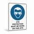 Mandatory - Eye Protection On Site Sign