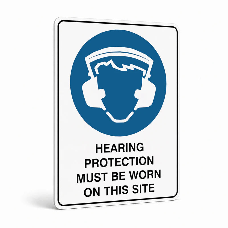 Mandatory - Hearing Protection On Site Sign
