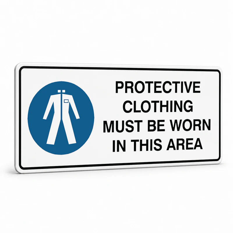 Mandatory Landscape - Protective Clothing Area Sign