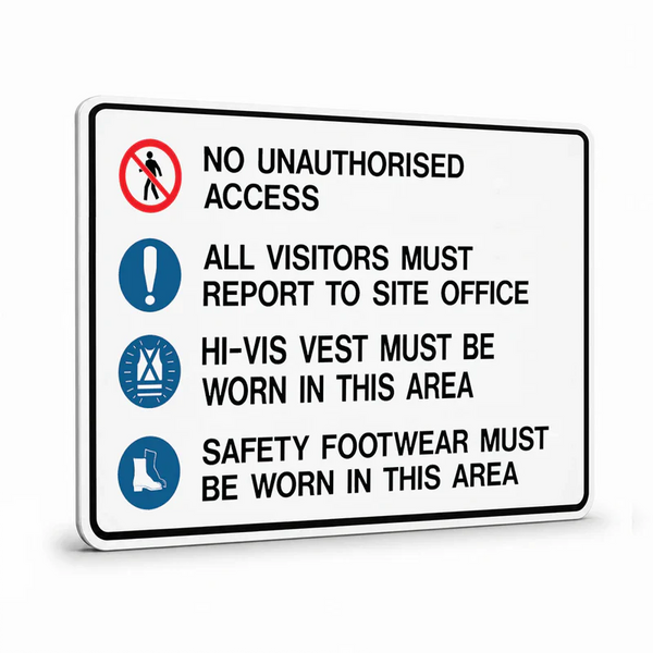 Mandatory Multiple Condition - No Unauthorised Hi-Vis Vest Sign
