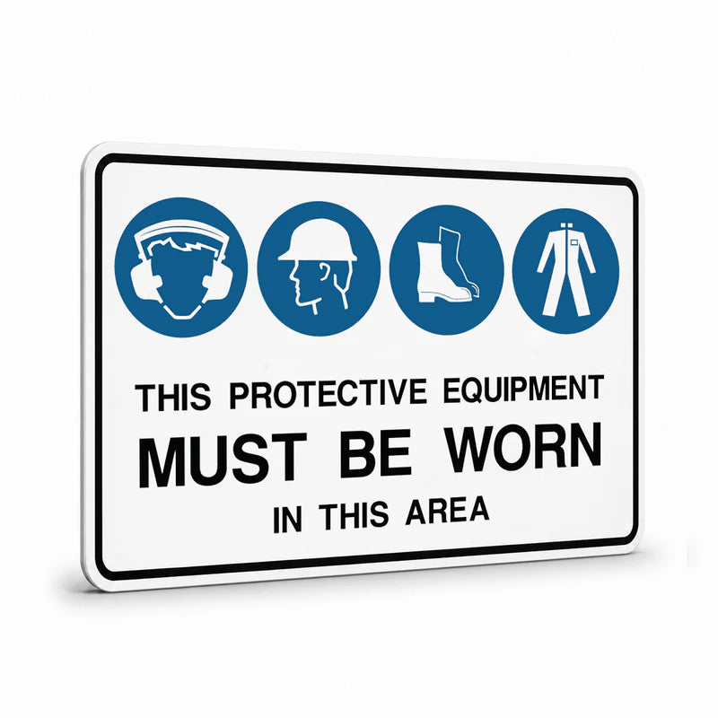 Mandatory Multiple Condition - Protective Equipment Area Sign