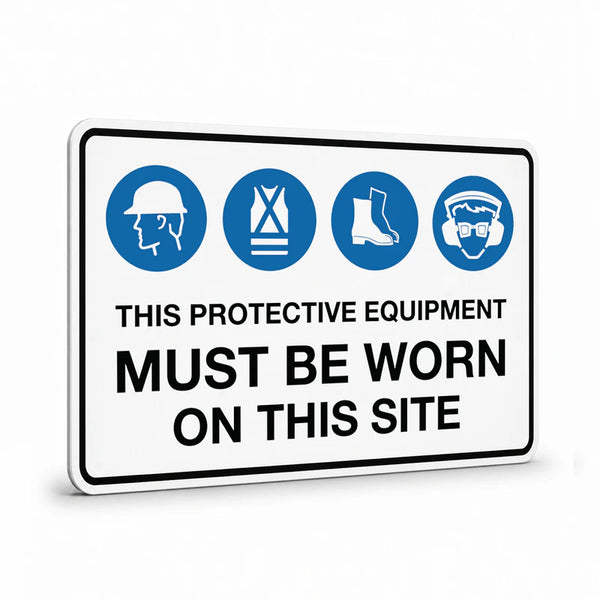 Mandatory Multiple Condition - Protective Equipment Site Sign