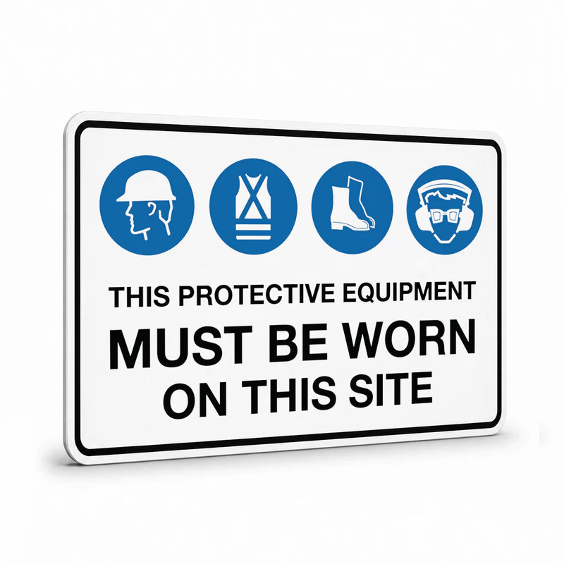 Mandatory Multiple Condition - Protective Equipment Site Sign