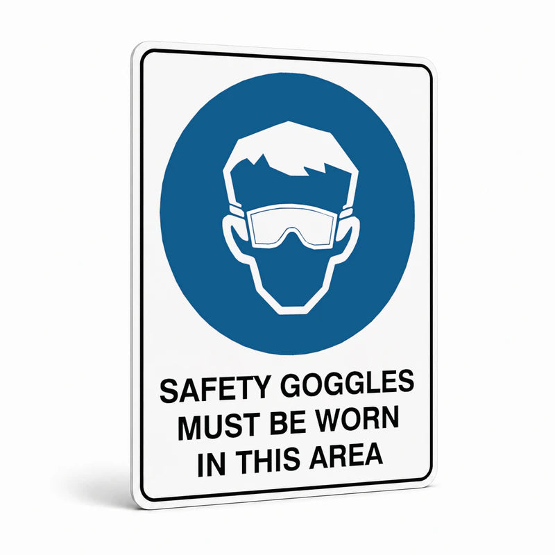Mandatory - Safety Goggles Area Sign