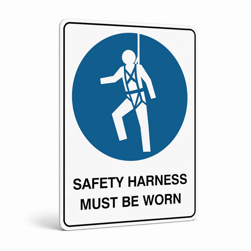 Mandatory - Safety Harness Sign
