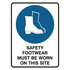 Mandatory - Safety Footwear On Site Sign