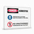 Multi Message - Asbestos Protective Clothing Sign