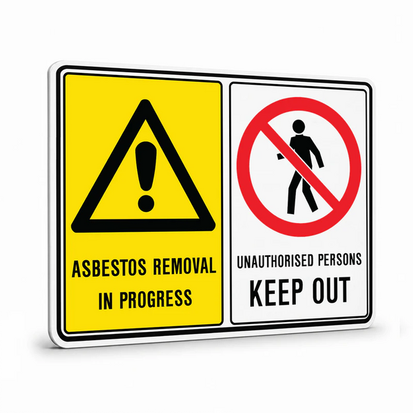 Multi Message - Asbestos Unauthorised Persons Sign