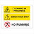 Multi Message - Cleaning In Progress Watch Your Step Sign