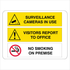 Multi Message - Surveillance Cameras Visitors Report Sign