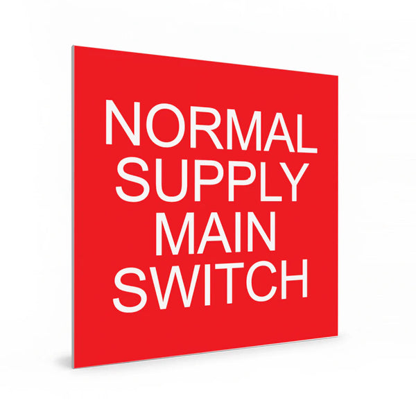 Normal Supply Main Switch - Red & White