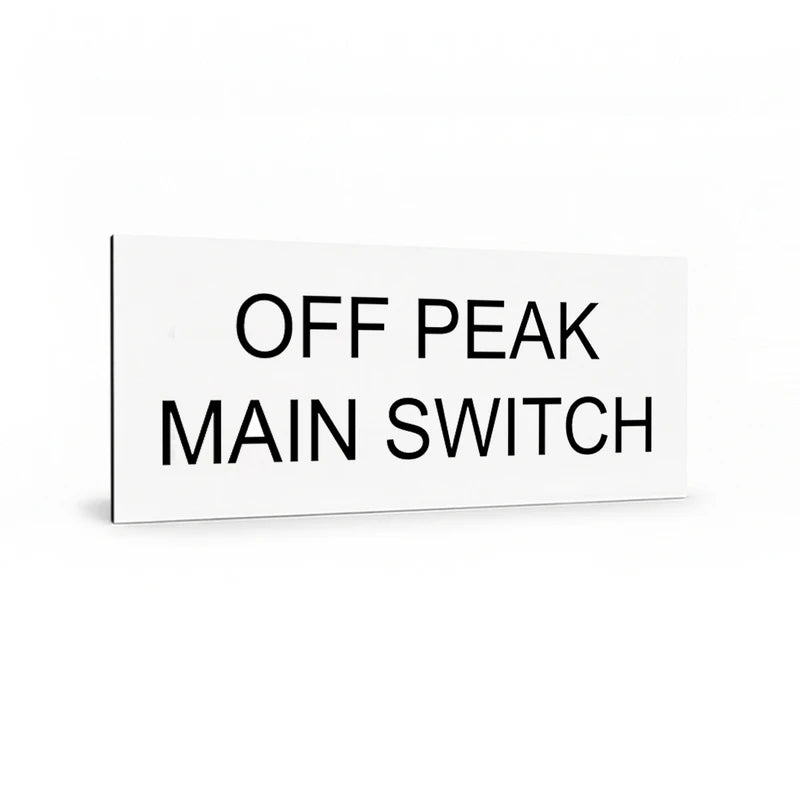 Off Peak Main Switch