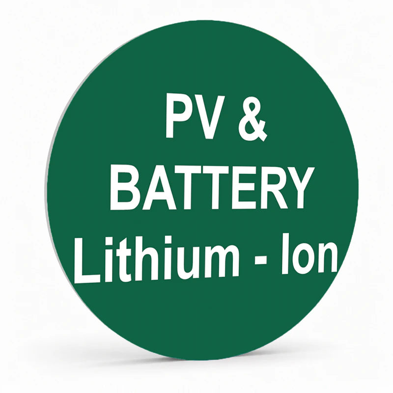 PV & Battery Lithium-Ion Sign