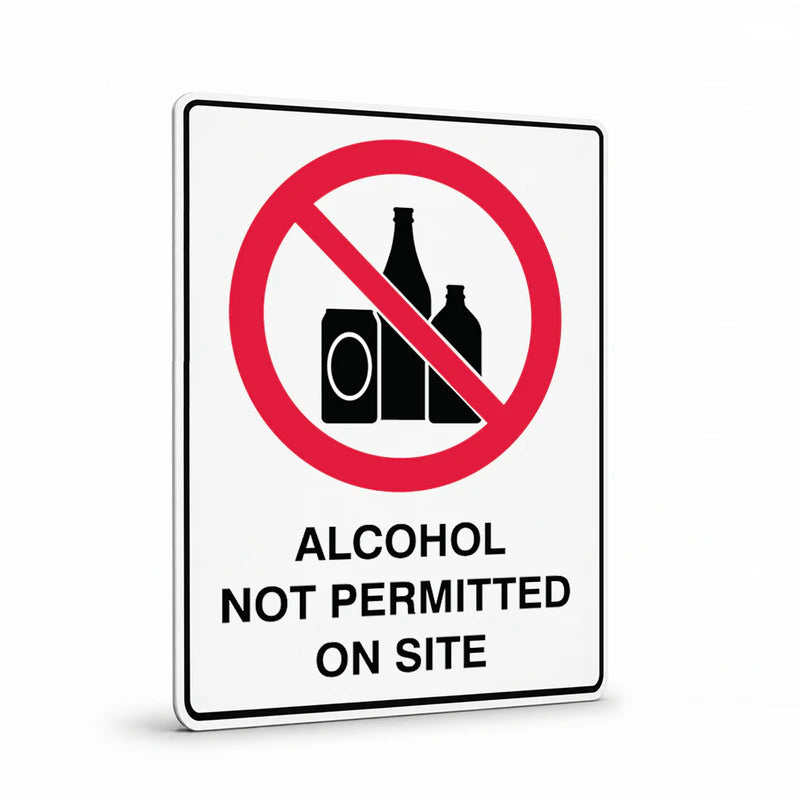 Prohibition - Alchohol Not Permitted Sign