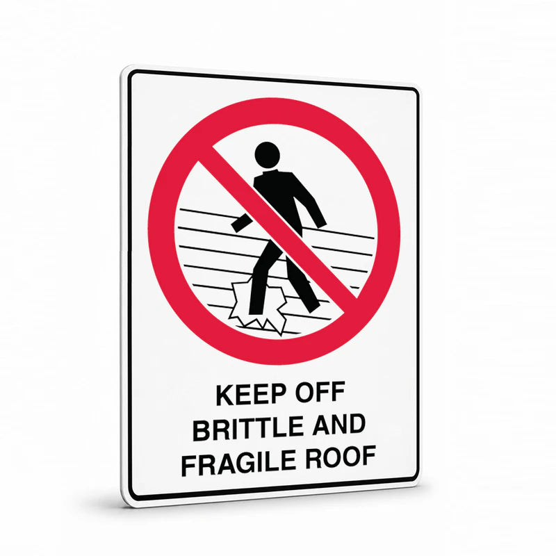 Prohibition - Keep Off Brittle Sign