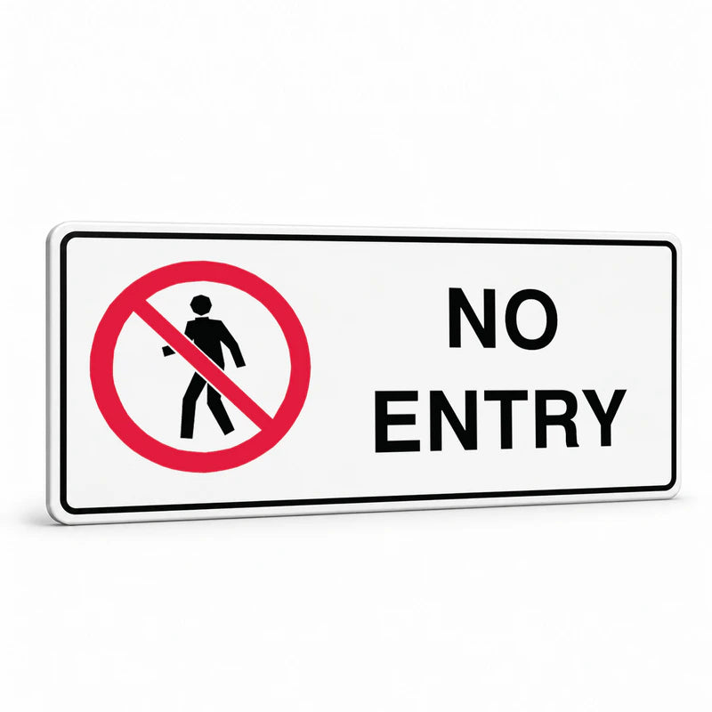 Prohibition Landscape - No Entry Sign