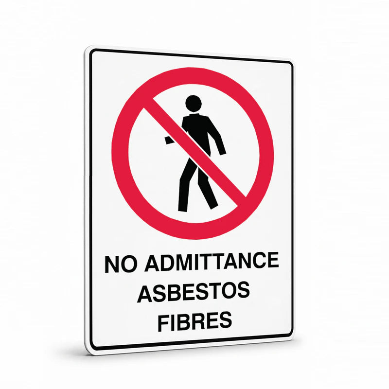 Prohibition - No Admittance Asbestos Sign