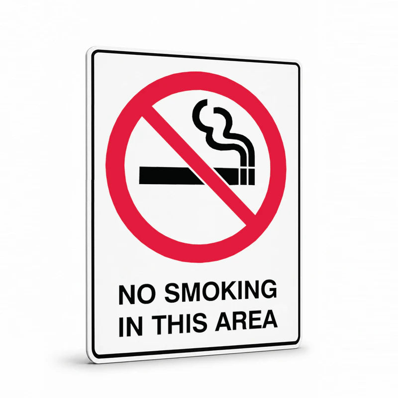 Prohibition - No Smoking In This Area Sign