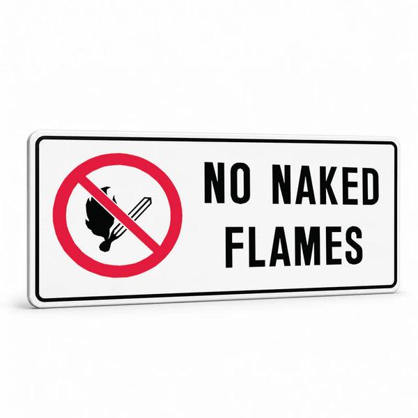 Prohibition No Smoking - No Naked Flames Sign