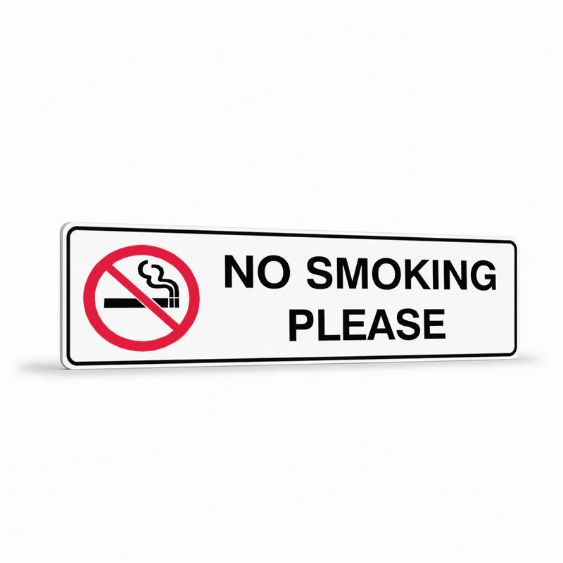 Prohibition No Smoking - No Smoke Please Sign