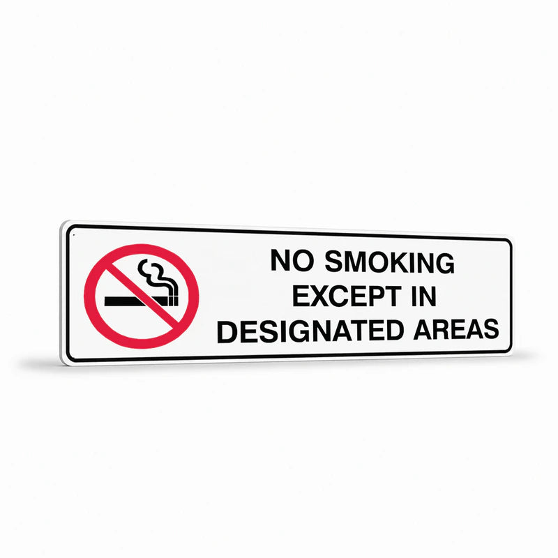 Prohibition No Smoking - No Smoking Except In Sign