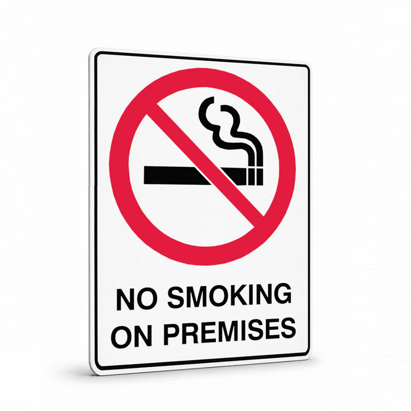 Prohibition - No Smoking On Premises Sign