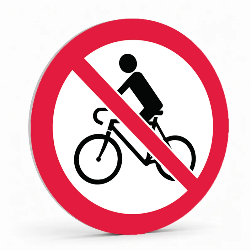 Prohibition Pictogram - No Bikes