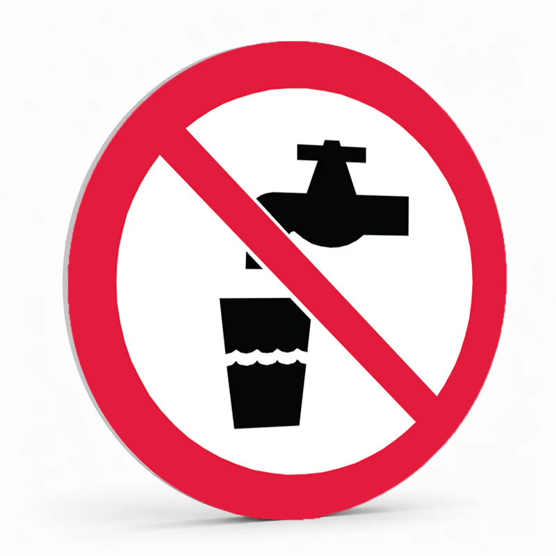 Prohibition Pictogram - No Drinking