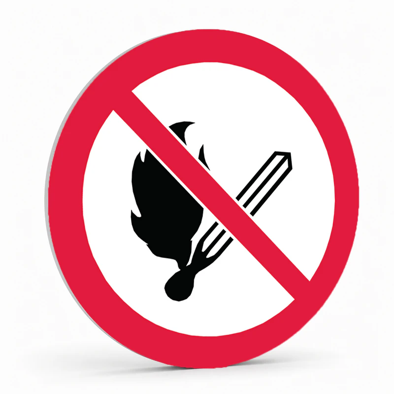 Prohibition Pictogram - No Flames