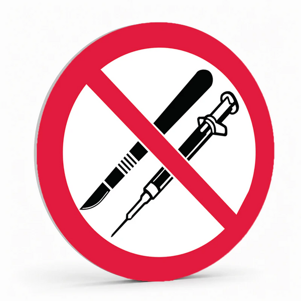 Prohibition Pictogram - No Sharpes