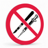 Prohibition Pictogram - No Sharpes