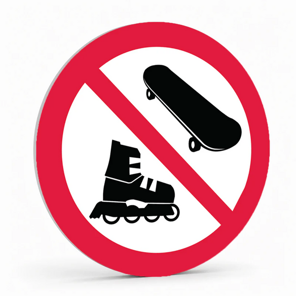 Prohibition Pictogram - No Skates Boards