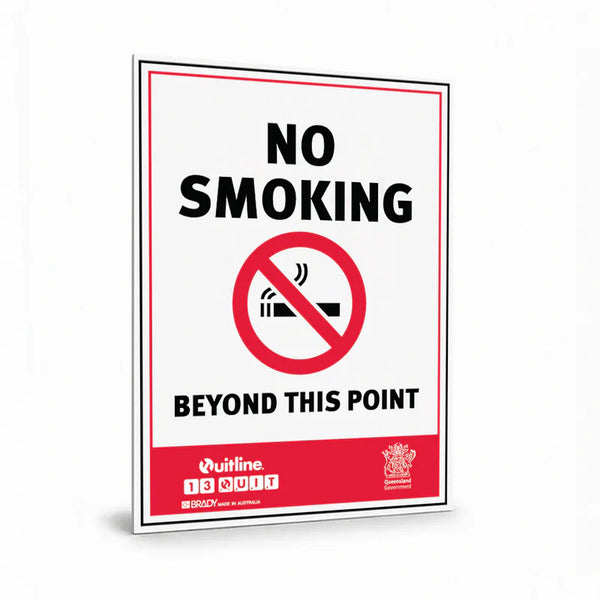 Prohibition State - QLD Smoke-Free School Smoking Is Banned Sign