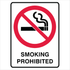 Prohibition - Smoking Prohibited Sign