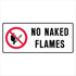 Prohibition No Smoking - No Naked Flames Sign