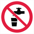 Prohibition Pictogram - No Drinking