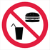 Prohibition Pictogram - No Food