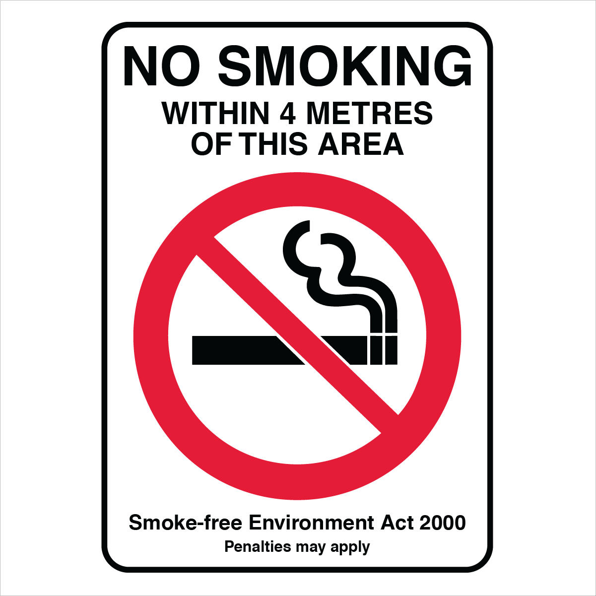 Prohibition State - NSW No Smoking Area Sign