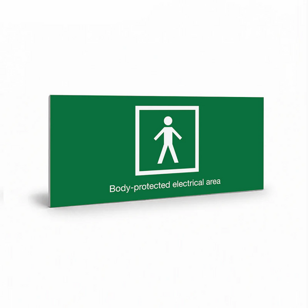 Property - Body Protected Electrial Area Sign