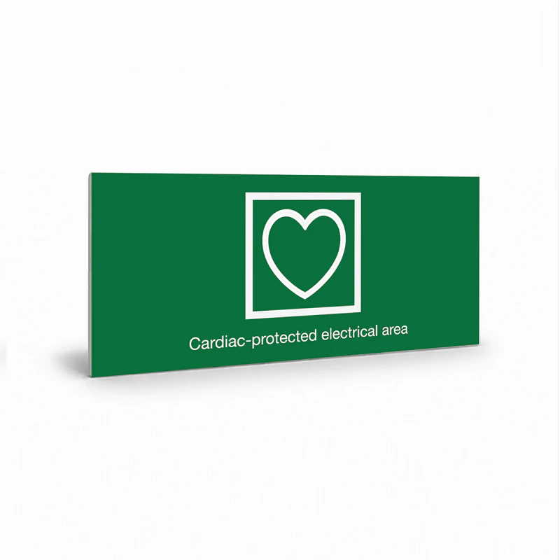 Property - Cardiac Protected Electrical Area Sign
