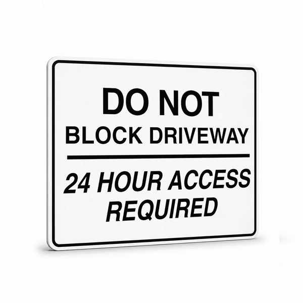 Traffic And Parking - Do Not Block Drive Sign