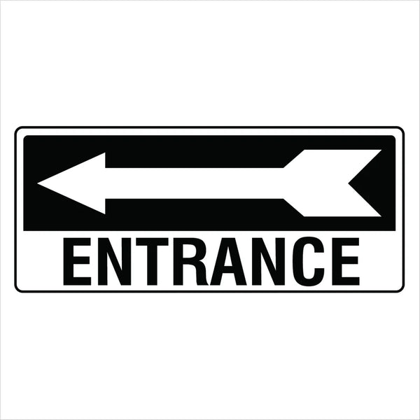 Property - Entrance Left Arrow Sign