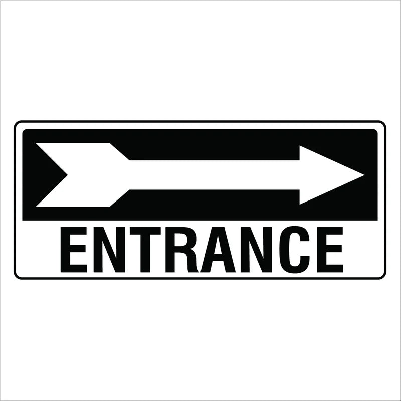 Property - Entrance Right Arrow Sign