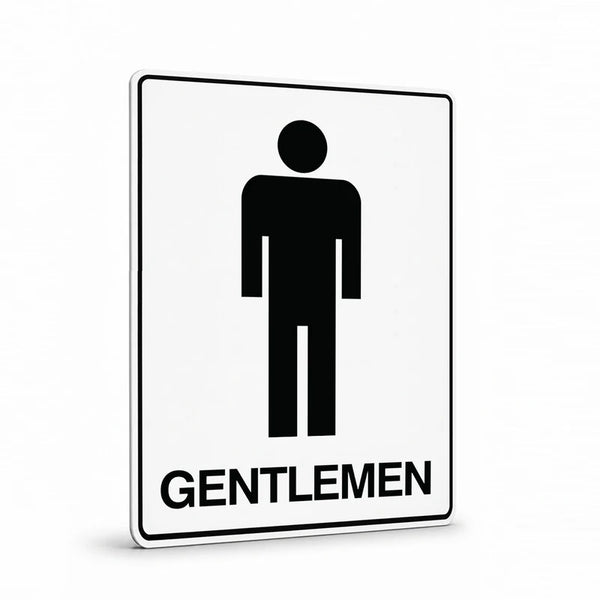 Property - Gentlemen with symbol Sign