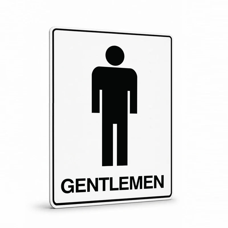 Property - Gentlemen with symbol Sign