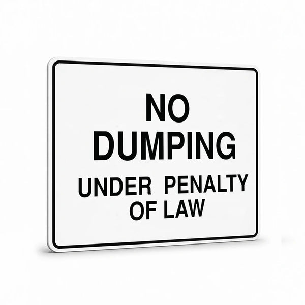 Property - No Dumping Sign