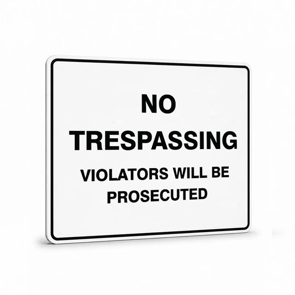 Property - No Vehicles Sign