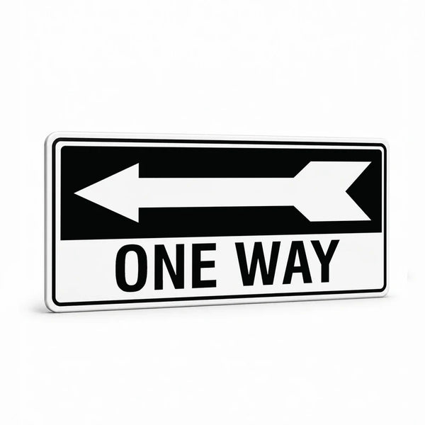 Property - One Way Left Arrow Sign