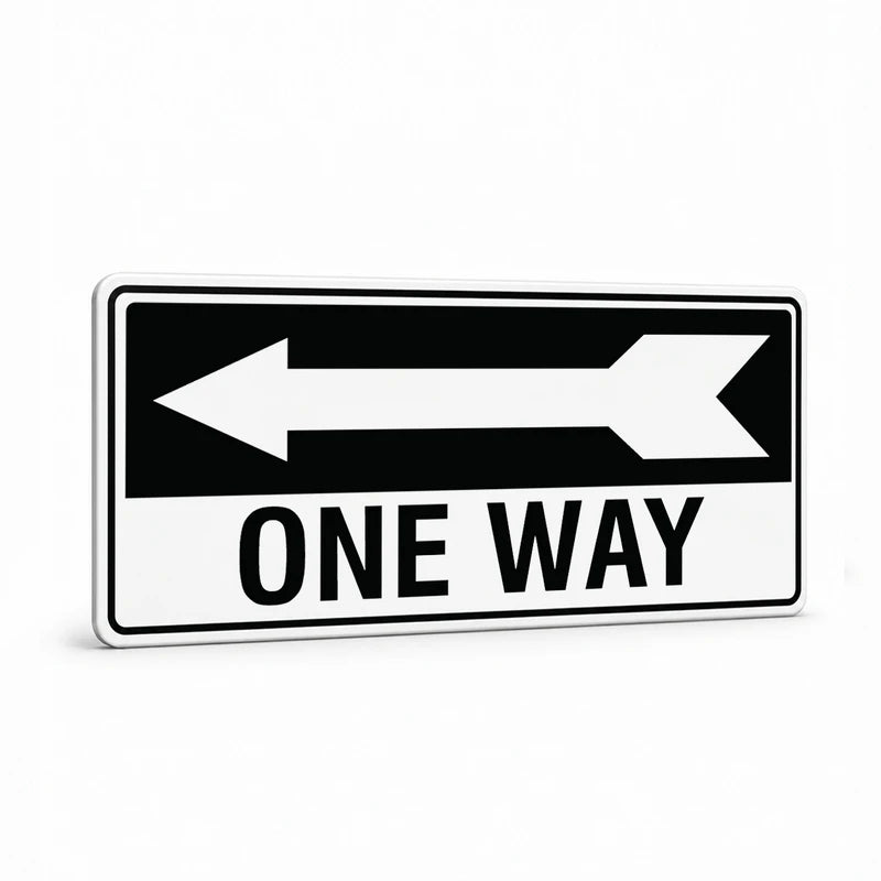 Property - One Way Left Arrow Sign