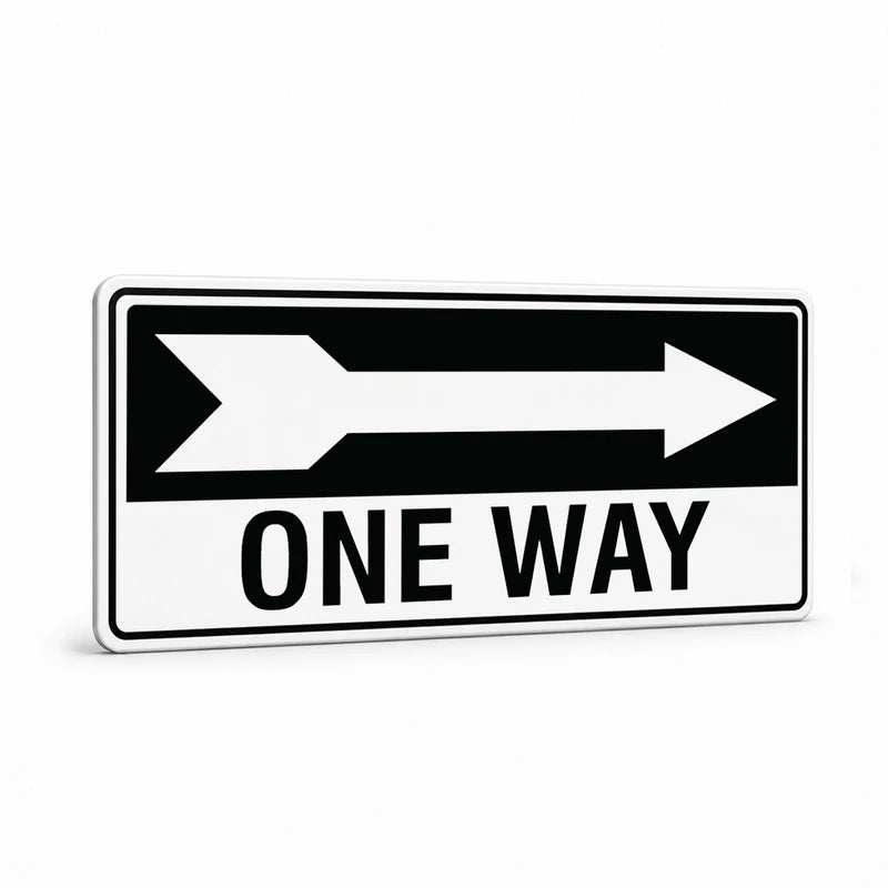 Property - One Way Right Arrow Sign